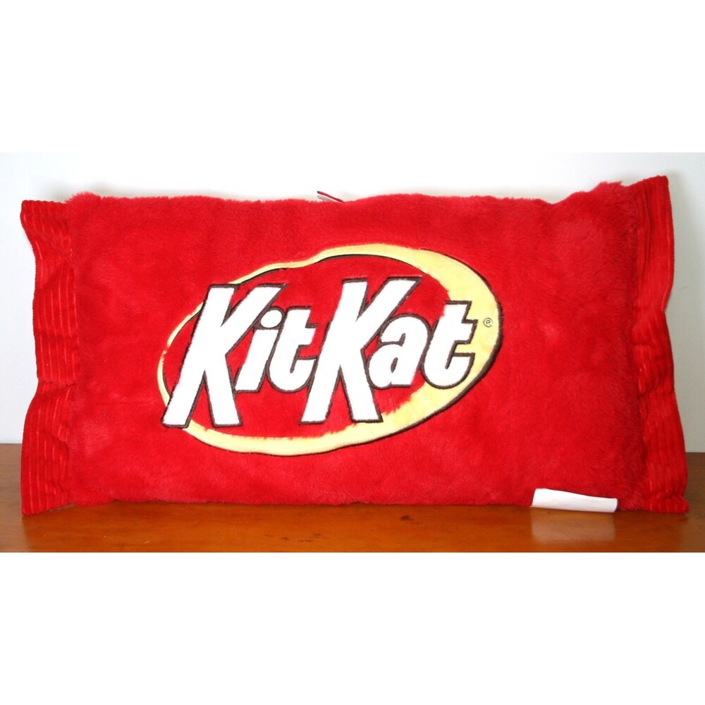 Kit Kat Candy Bar Plush Pillow 21" x 12" from Hershey - food advertising